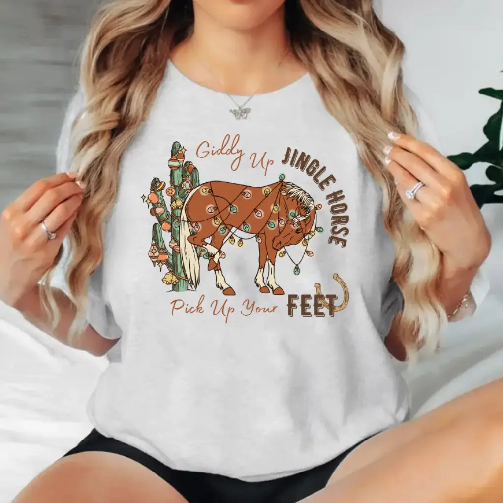 Jingle Horse Christmas Tee