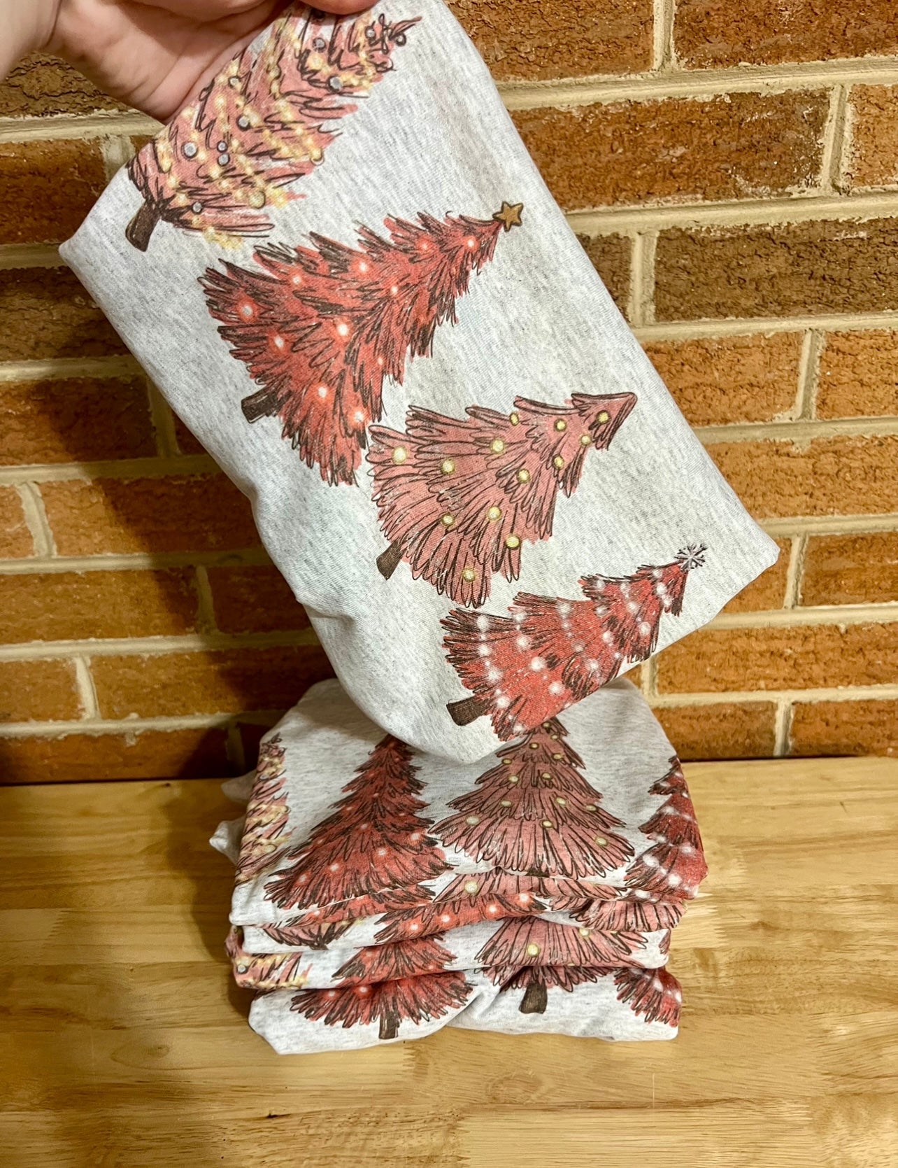 Pink Tree Christmas Tee