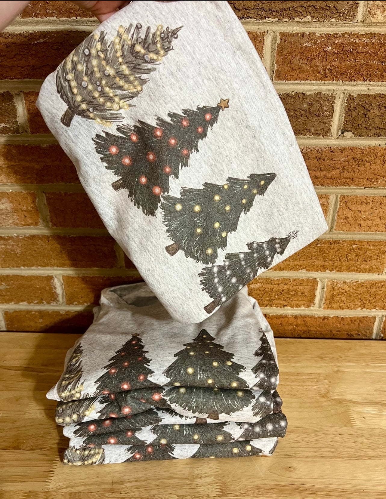 Green Trees Christmas Tee