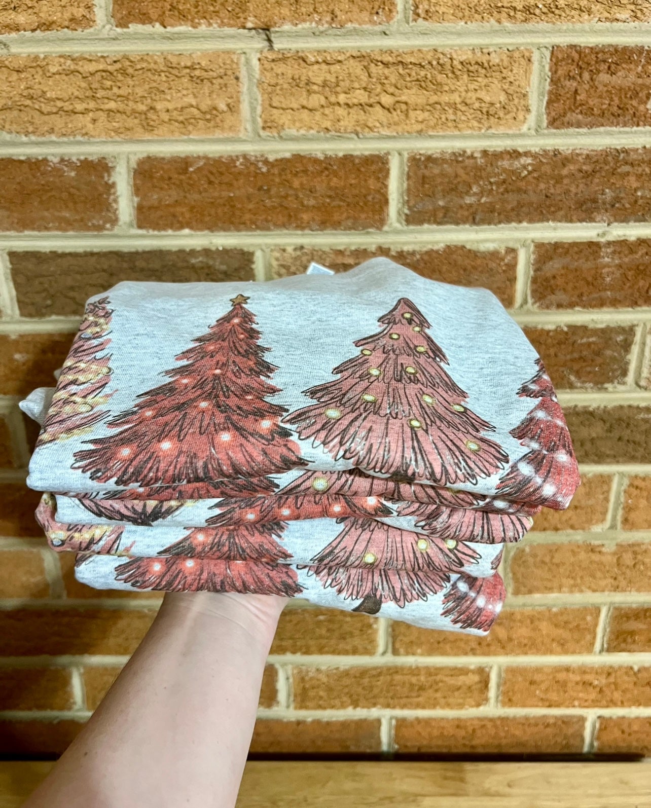 Pink Tree Christmas Tee
