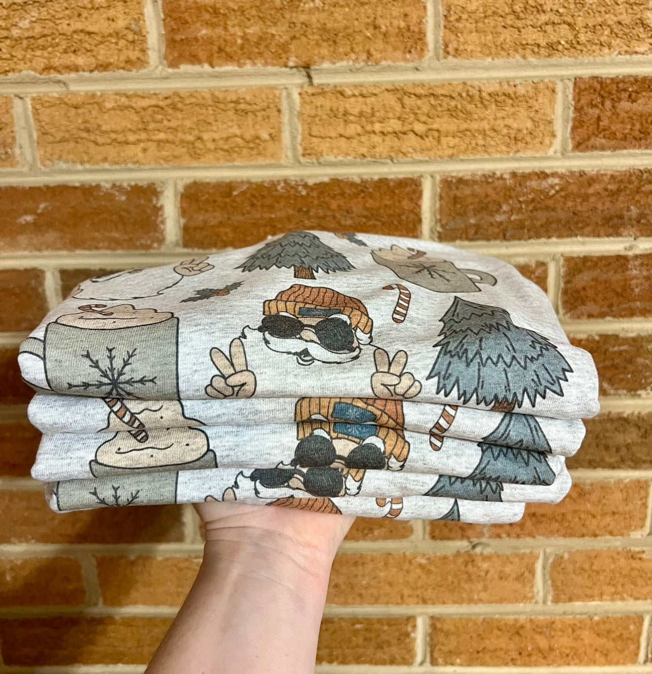 Peace Santa Christmas Tee