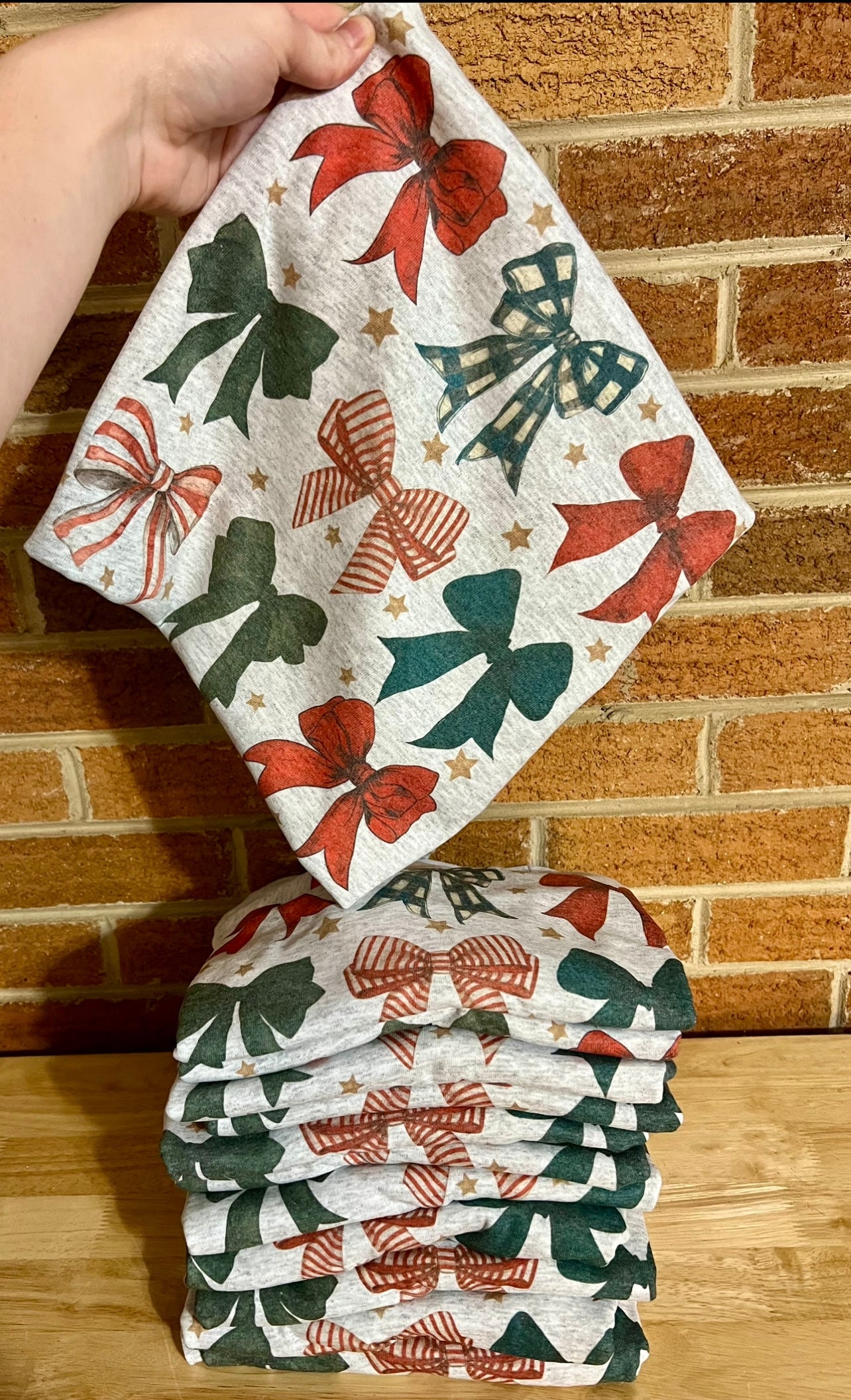 Coquette Bows Christmas Tee