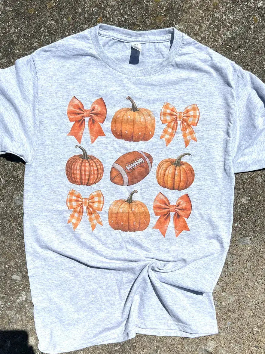Coquette Football Fall Graphic Tee