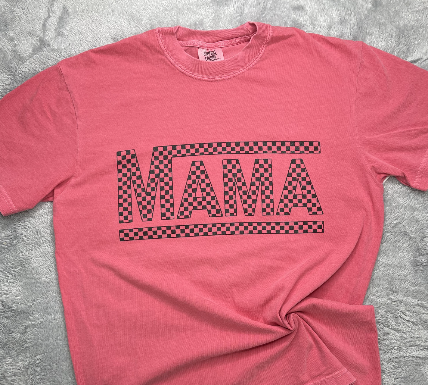 Checkered Mama Graphic Tee
