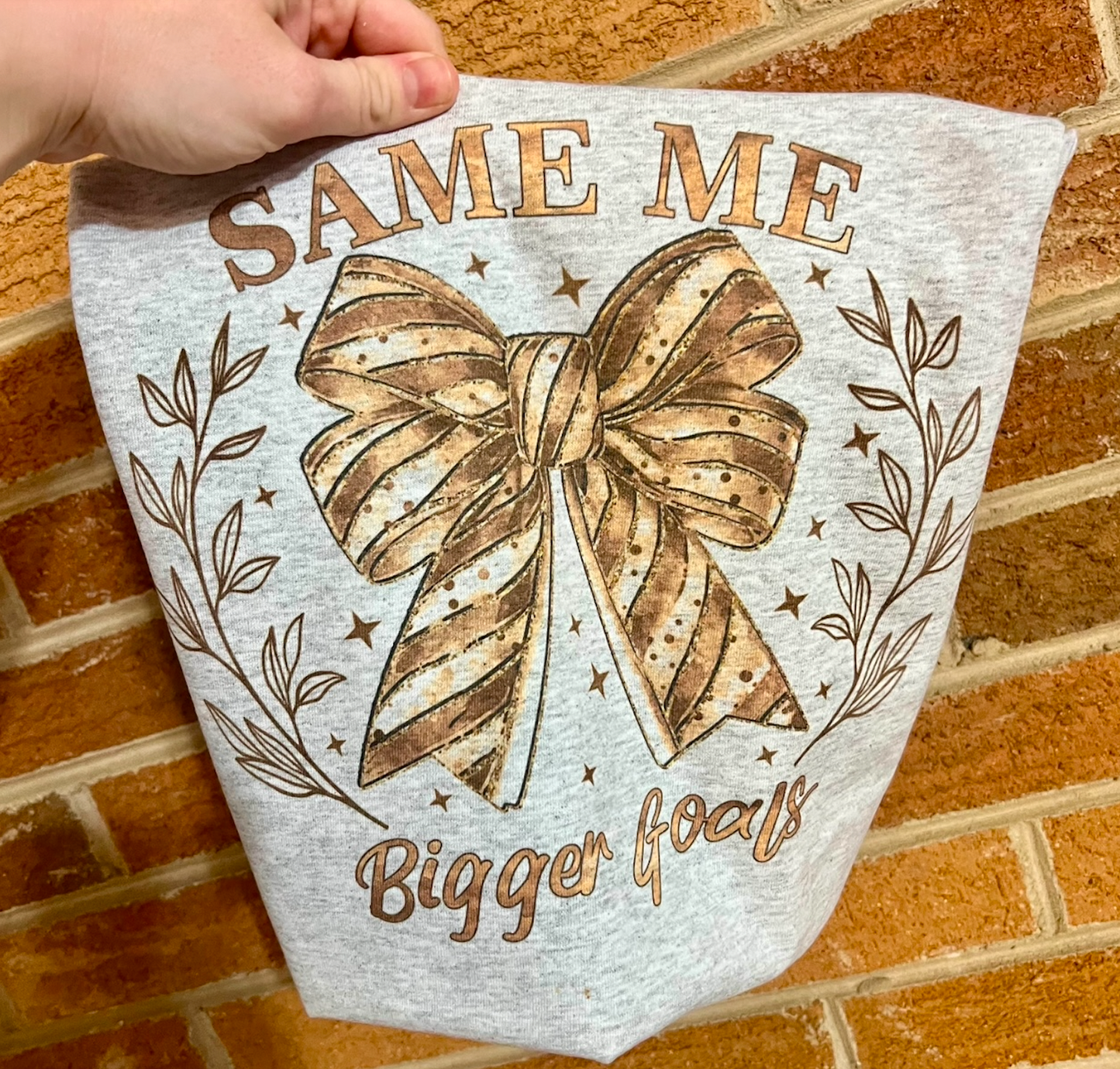 Same Me Bigger Goals New Years Tee
