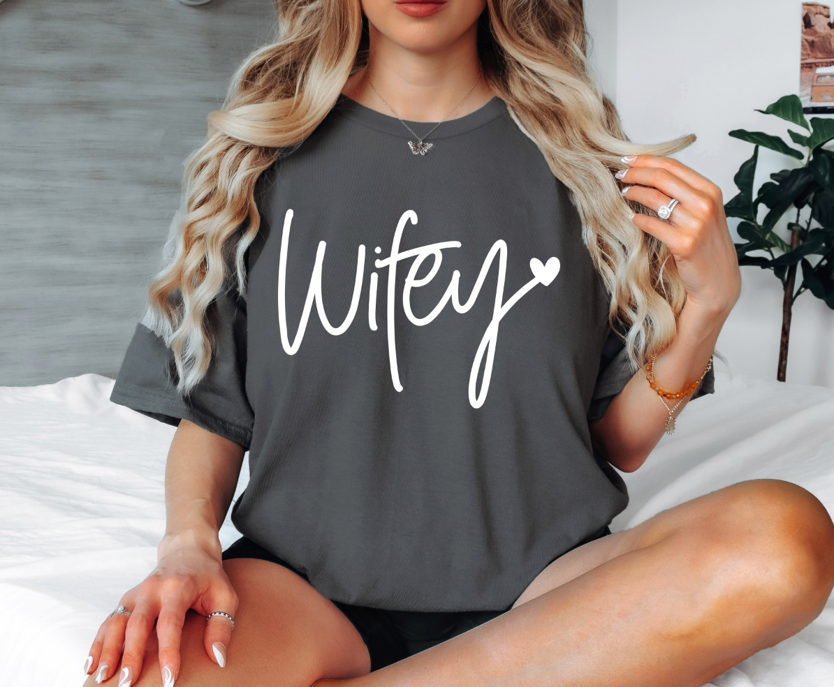 Wifey Screen printed Graphic Tee