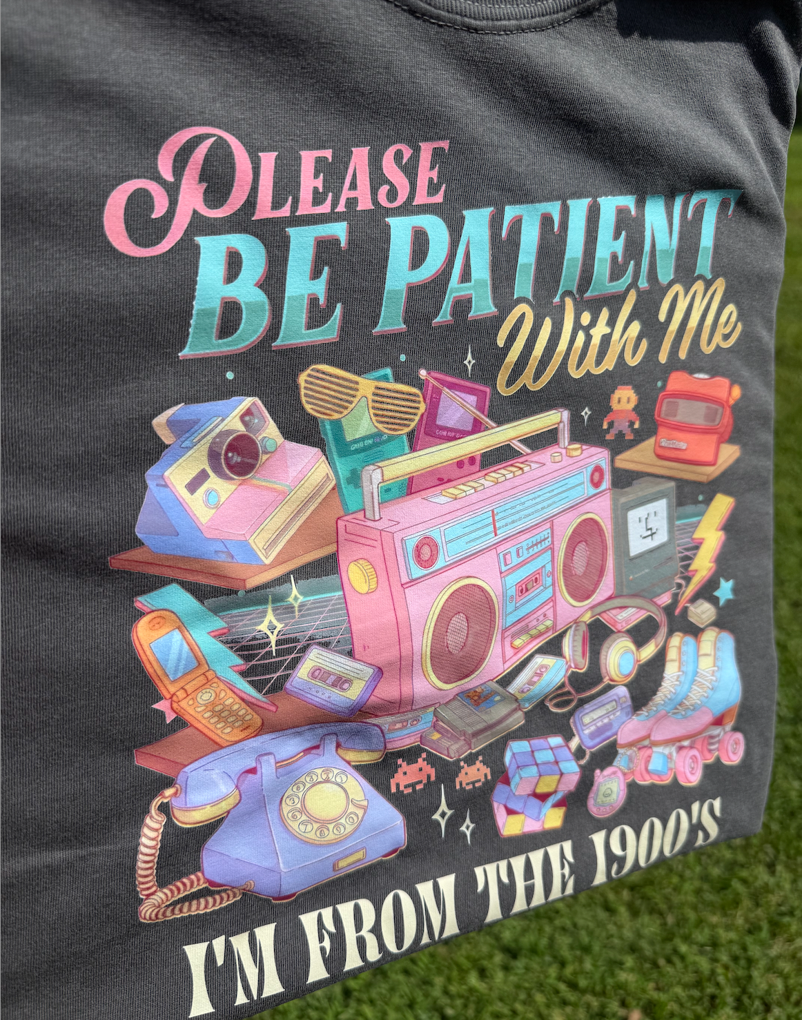 Please Be Patient Retro