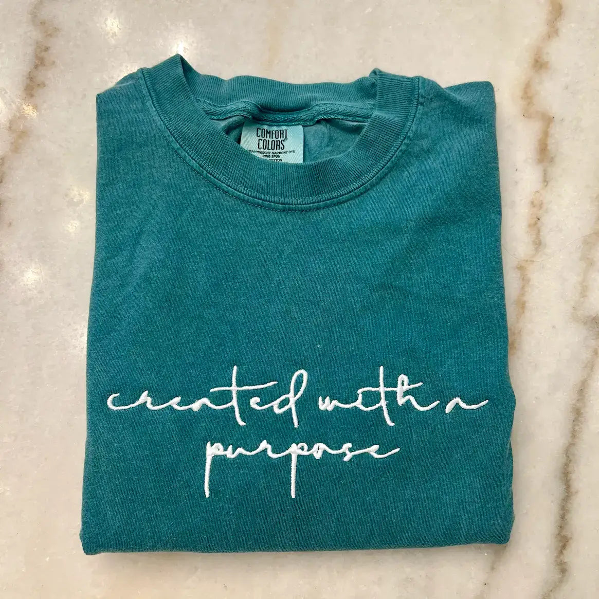 Created With A Purpose Embroidered Tee