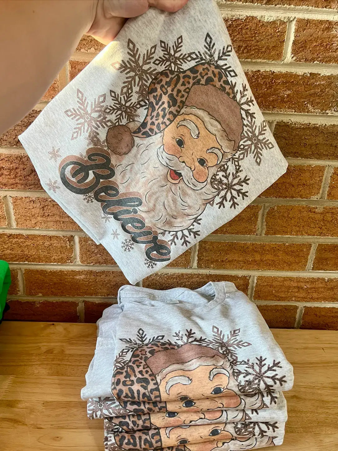 Believe Santa Christmas Tee