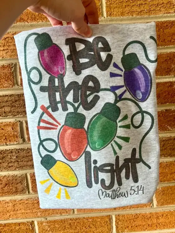 Be The Light Christmas Graphic Tee