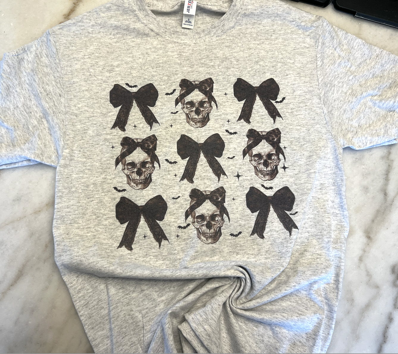 Coquette Skulls Graphic Tee