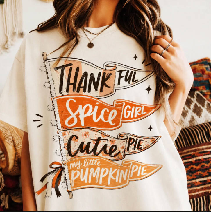 Fall Spirit Flag Graphic Tee