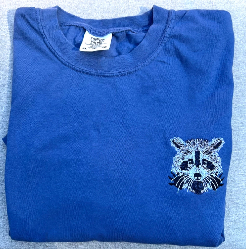 Raccoon Embroidered Graphic Tee