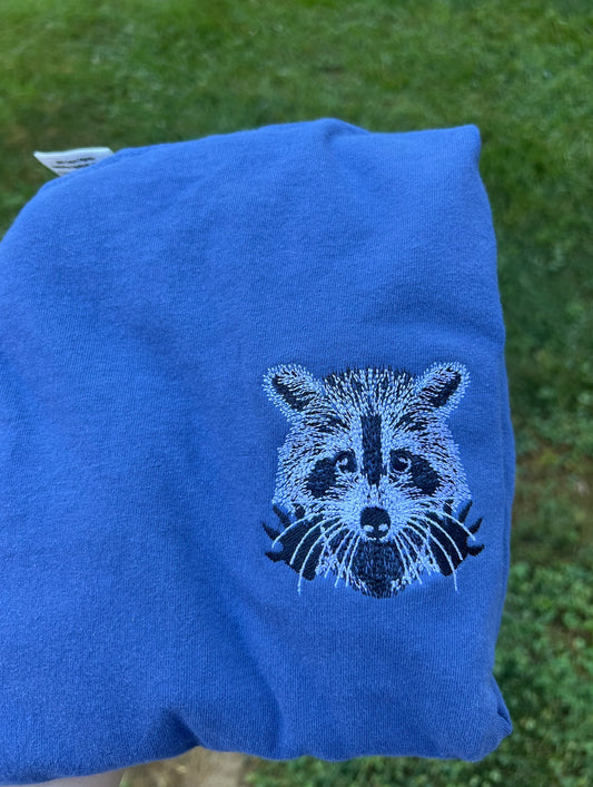 Raccoon Embroidered Graphic Tee