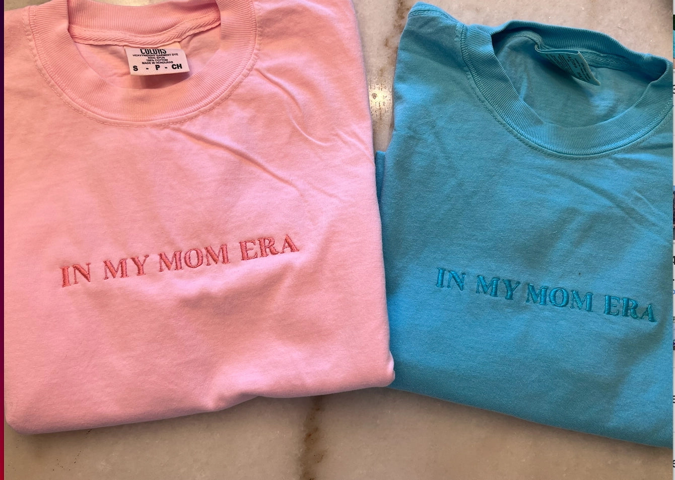 In My Mom Era Embroidered Tee