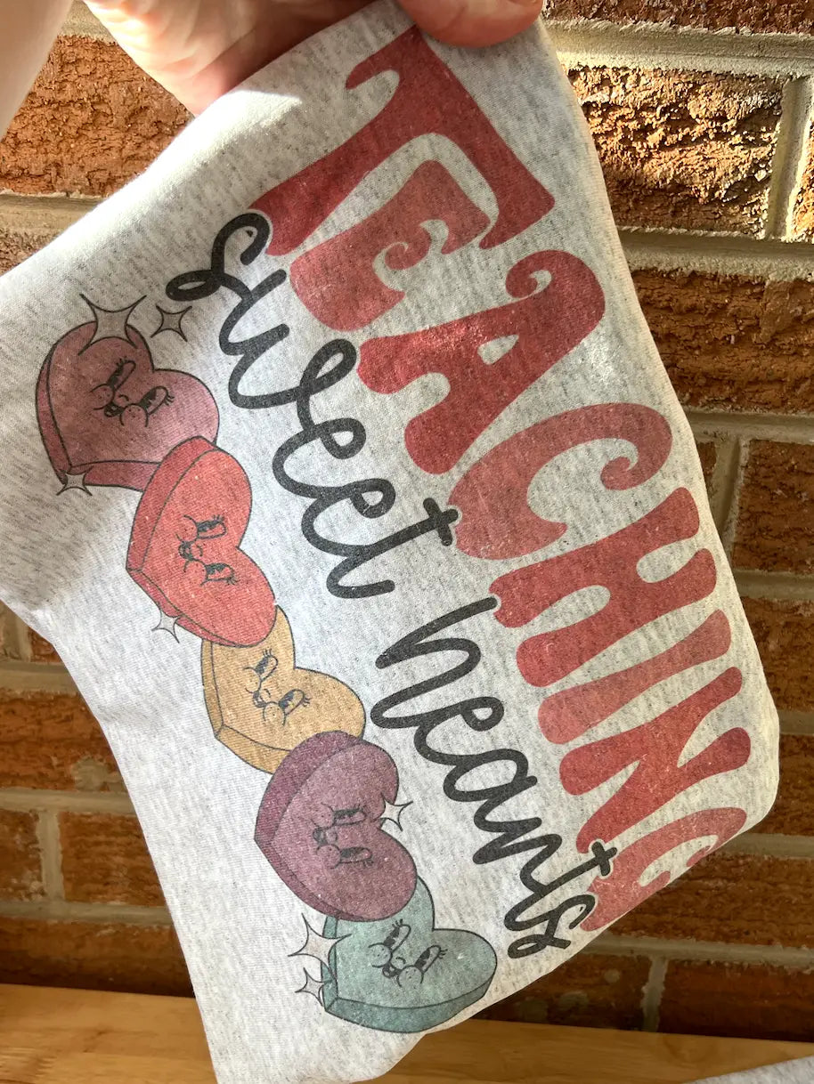 Teaching Sweet Hearts Valentines Day Graphic Tee
