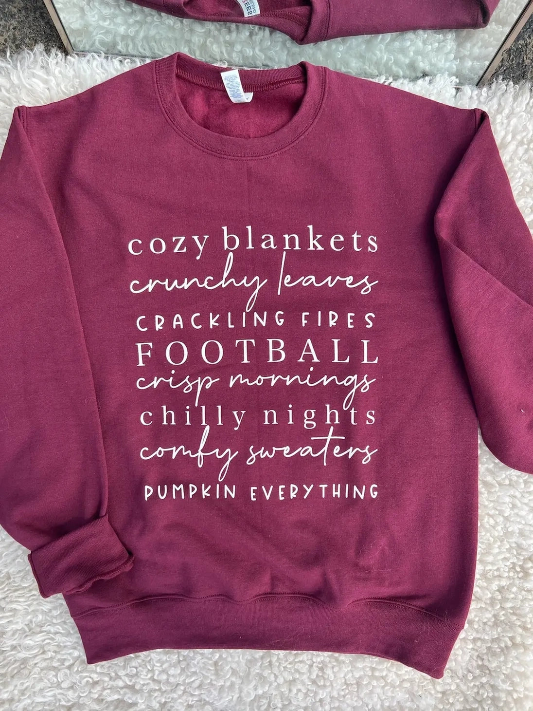 Cozy Blankets & Crunchy Leaves Fall Sweasthirt
