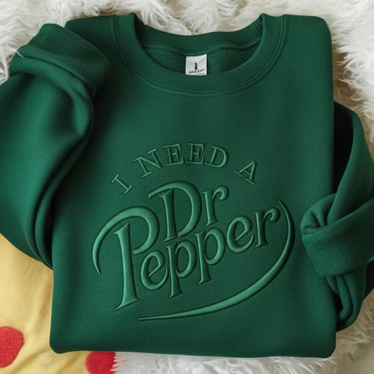 I Need a Doctor P Embroidered Sweatshirt