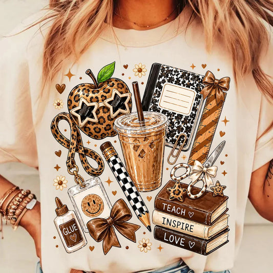 Leopard Teacher Graphic Tee