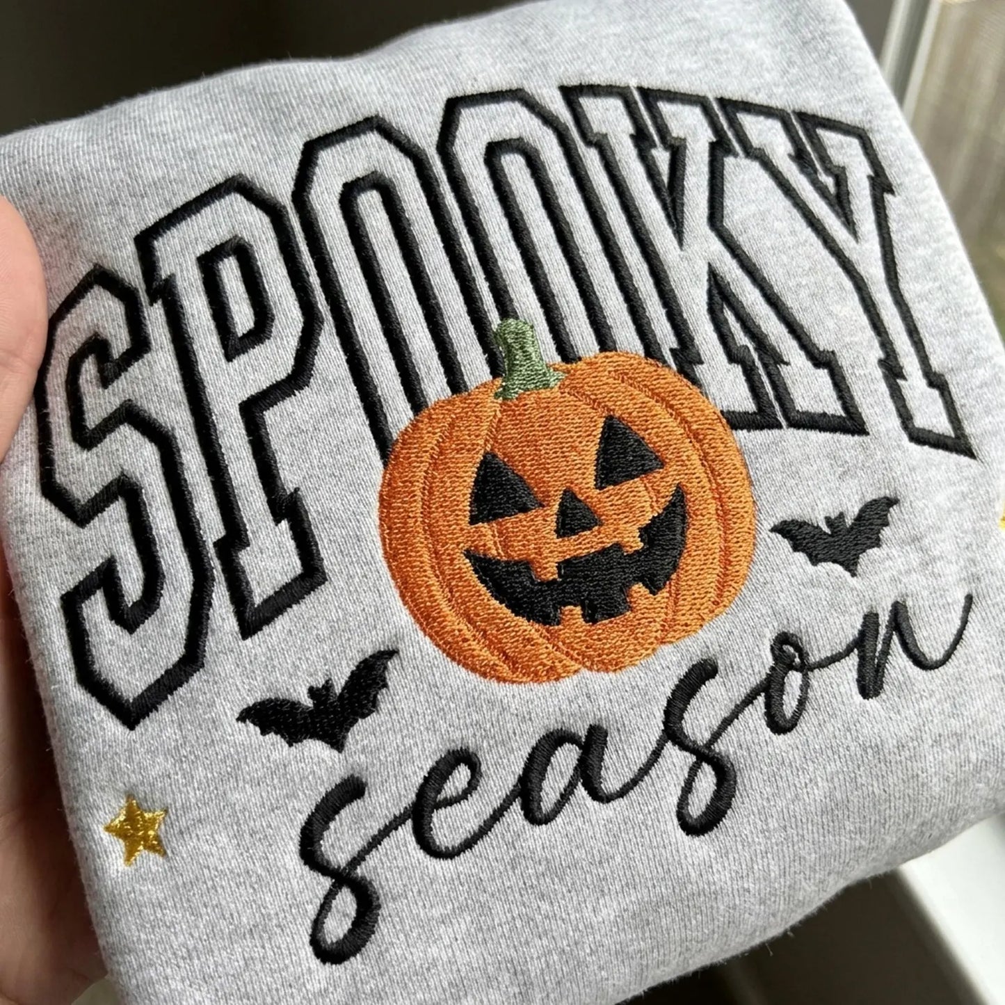 Spooky Season Embroidered Sweatshirt