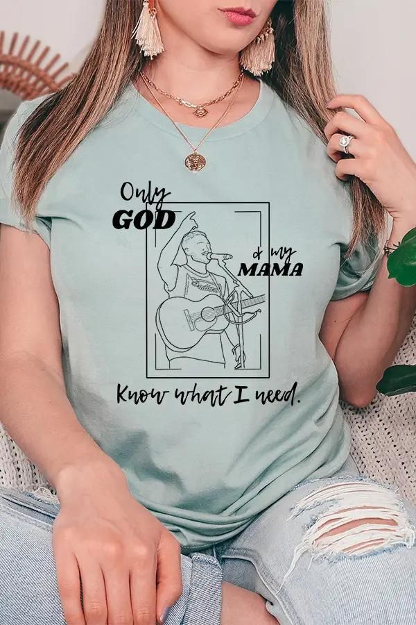 Only God & My Mama Graphic Tee
