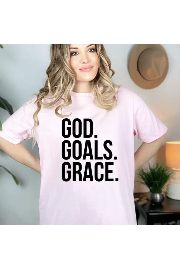 God Goals Grace Graphic Tee